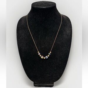 14k Gold 5.95g 22in Chain with 5 Gold Spacers & 4 Cloisonné Beads #5447